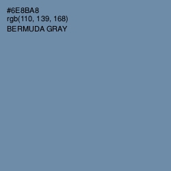 #6E8BA8 - Bermuda Gray Color Image